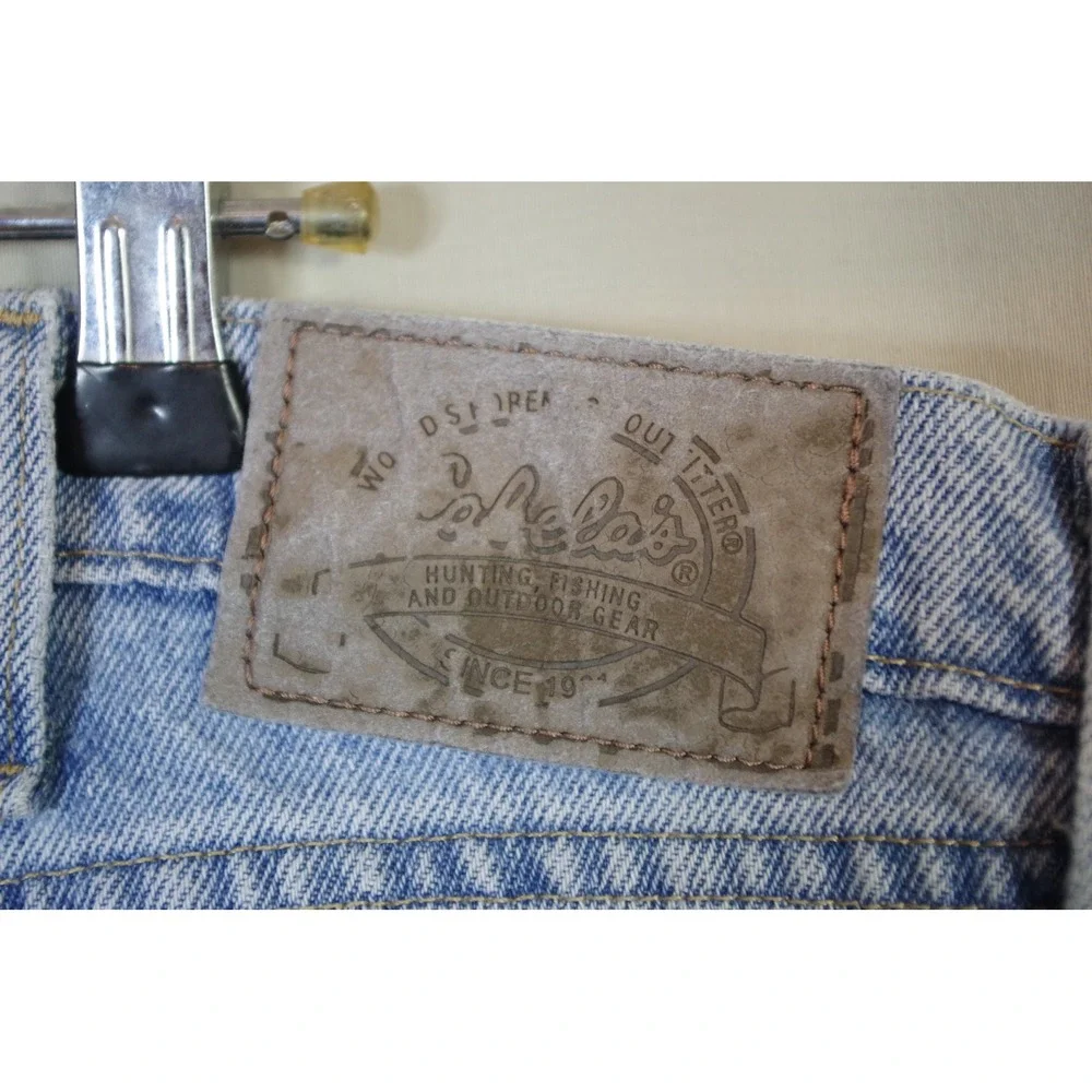 Cabelas Roughneck Men's 42x32 Light Wash Denim Jeans‎ Relaxed Fit Workwear